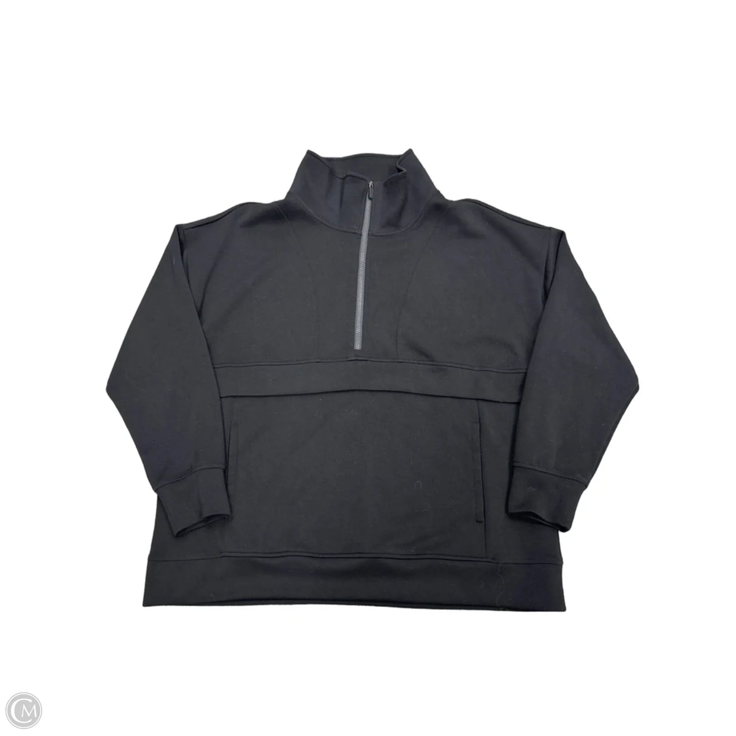 Athletic Sweatshirt Collar By Gaiam In Black, Size: Xxl