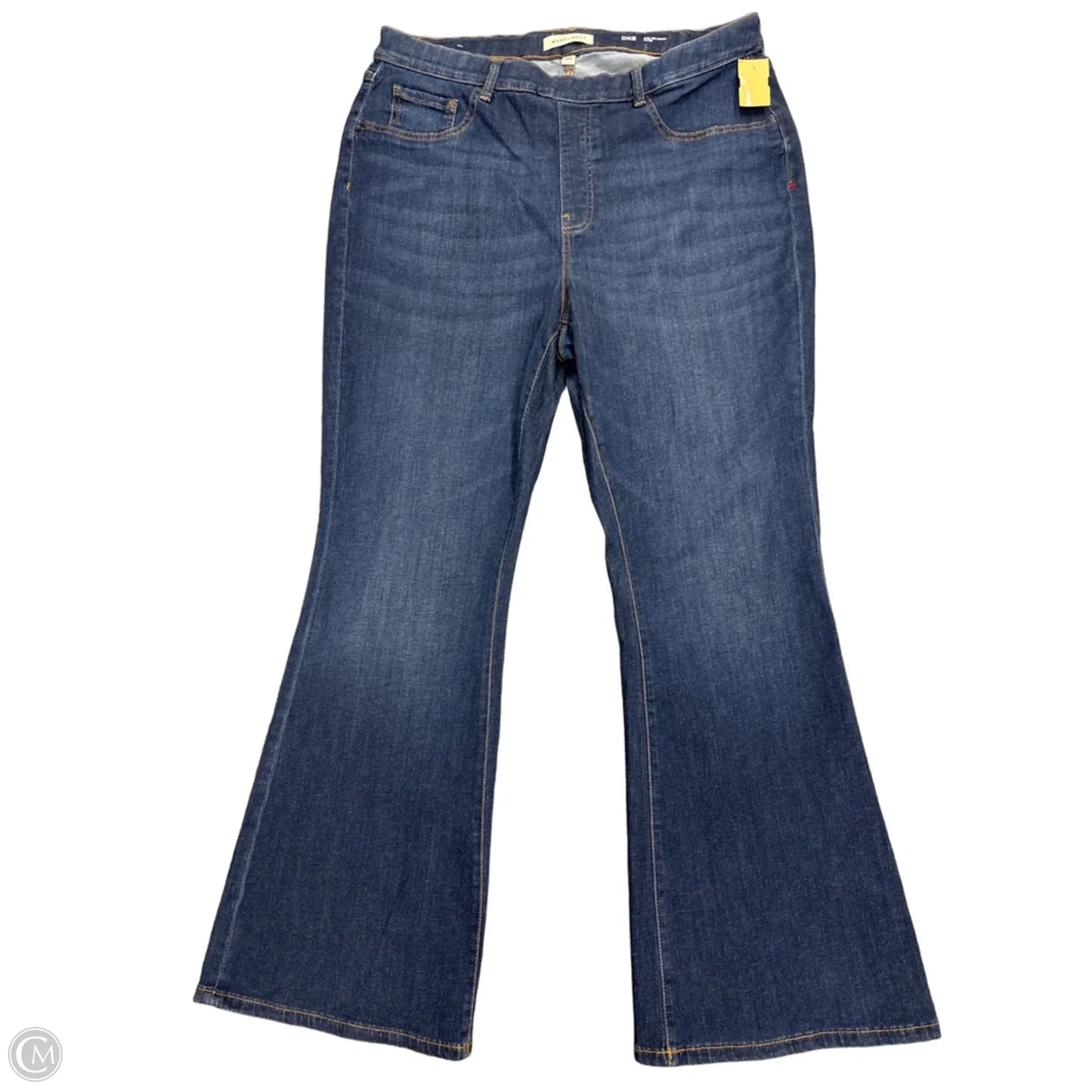 Jeans Flared By Cme In Blue Denim, Size: 18w