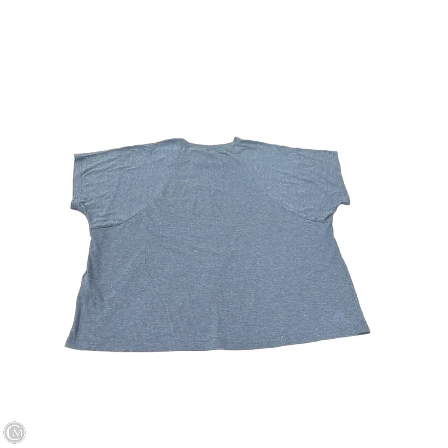 Top Short Sleeve By Adidas In Blue, Size: 3x