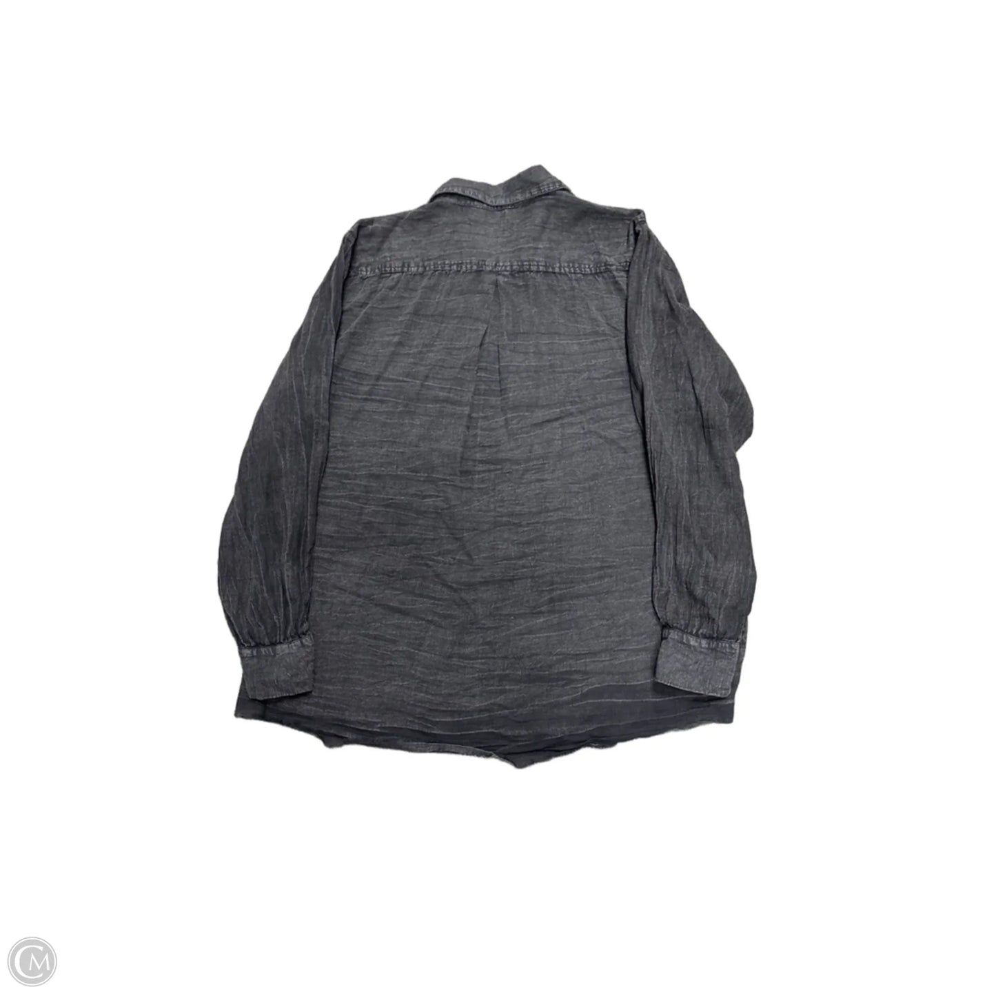 Top Long Sleeve By Elan In Black, Size: M