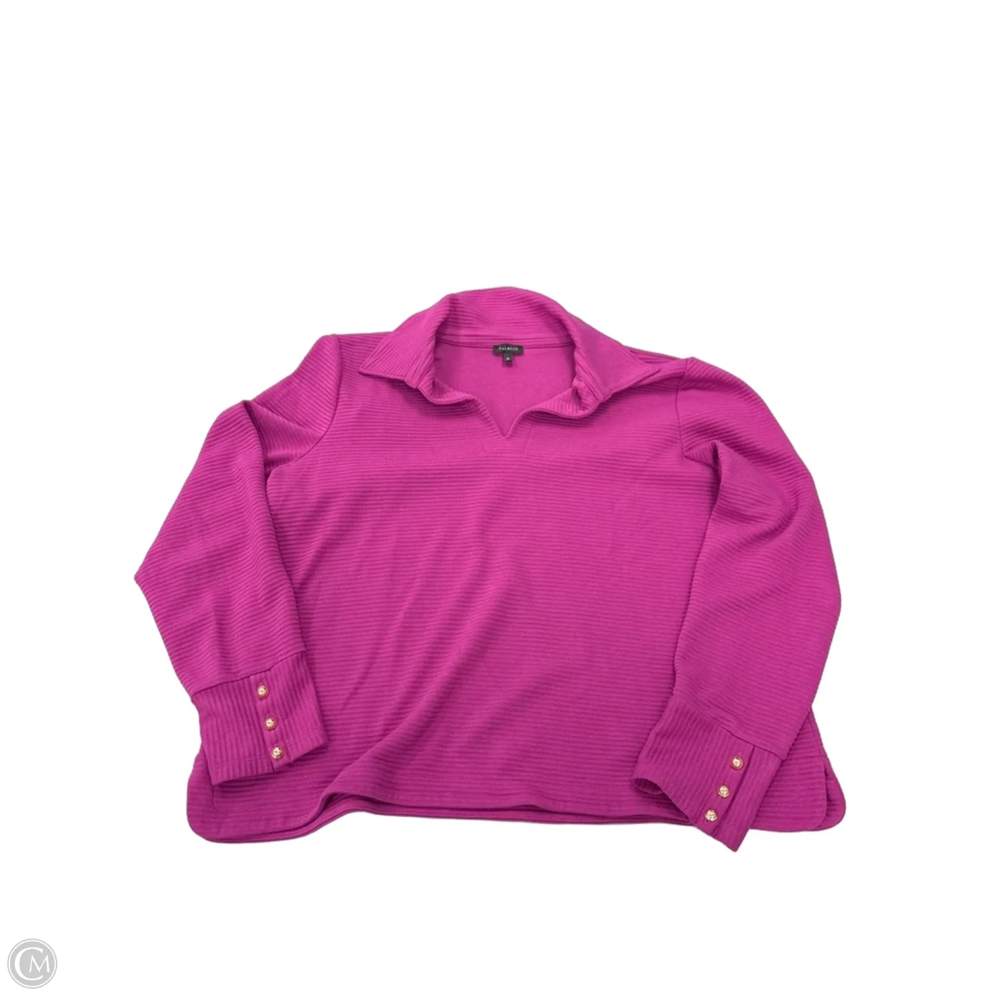 Top Long Sleeve By Talbots In Purple, Size: Xl