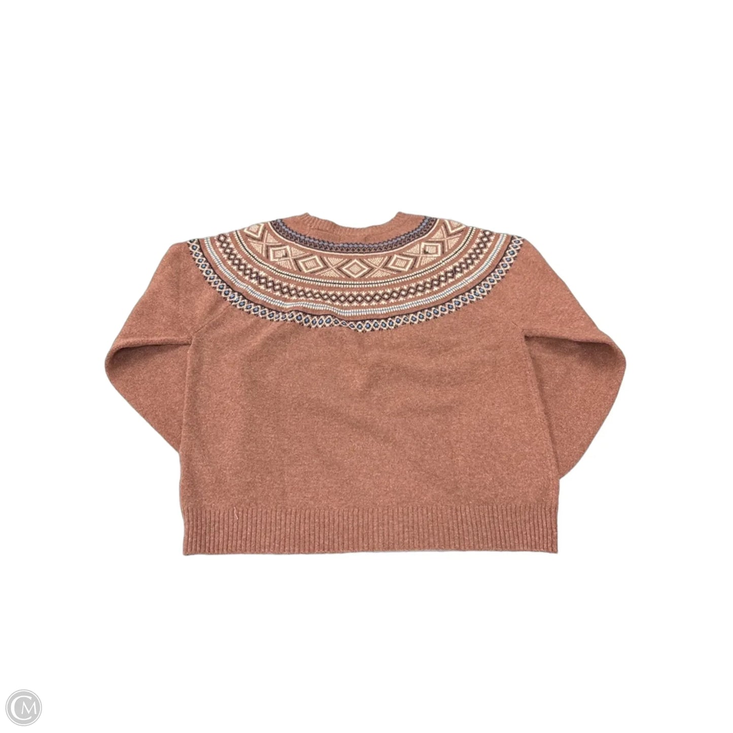 Top Long Sleeve By Weatherproof In Brown, Size: L