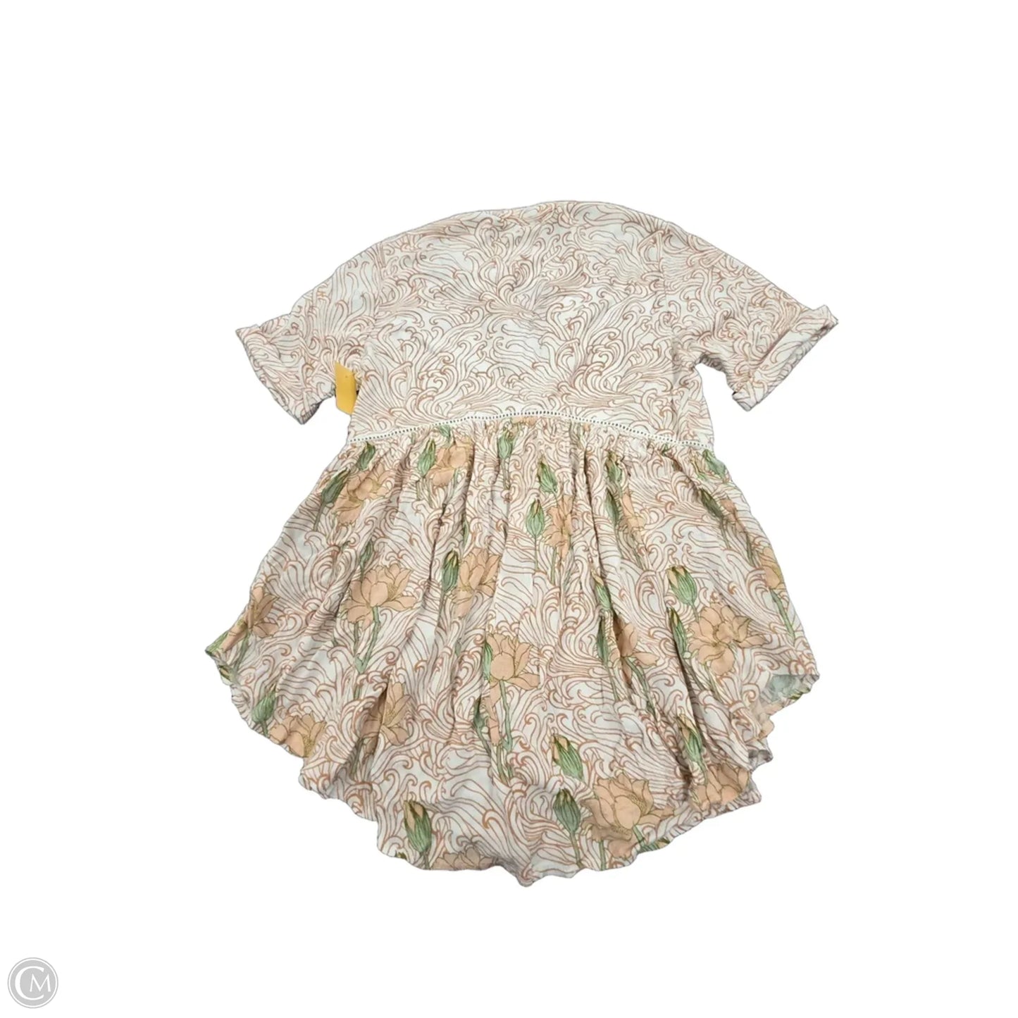 Top Short Sleeve By Anthropologie In Floral Print, Size: M