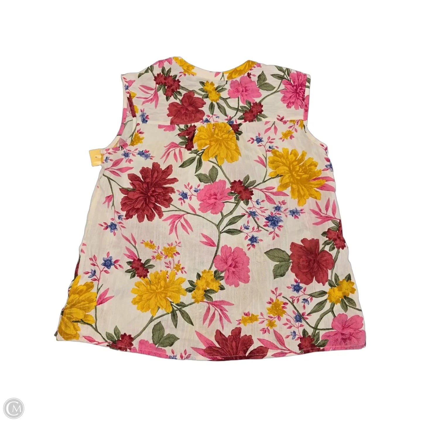 Top Sleeveless By Old Navy In Floral Print, Size: S