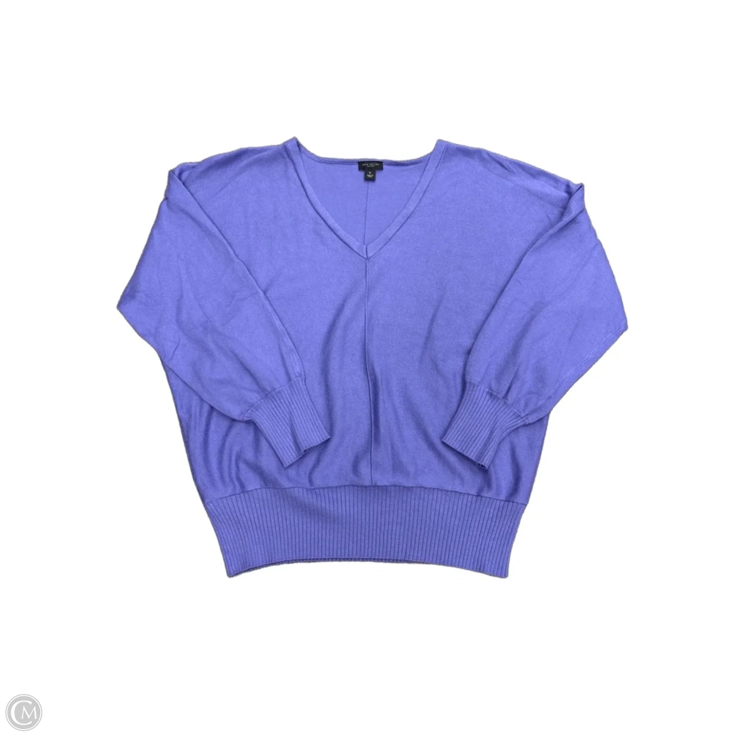Top Long Sleeve By Ann Taylor In Purple, Size: Xl