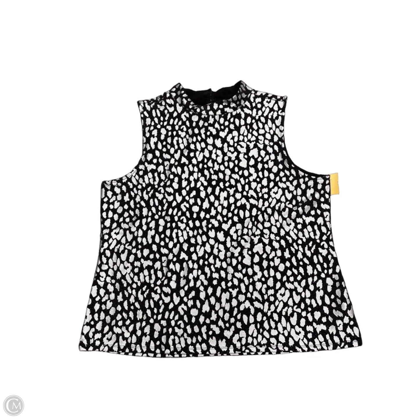 Top Sleeveless By By Design In Black & Silver, Size: 2x