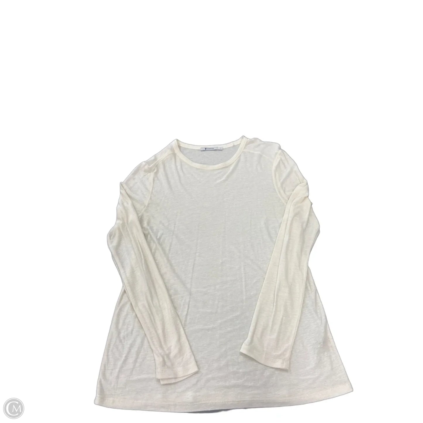 Top Long Sleeve Luxury Designer By Alexander Wang In Cream, Size: M