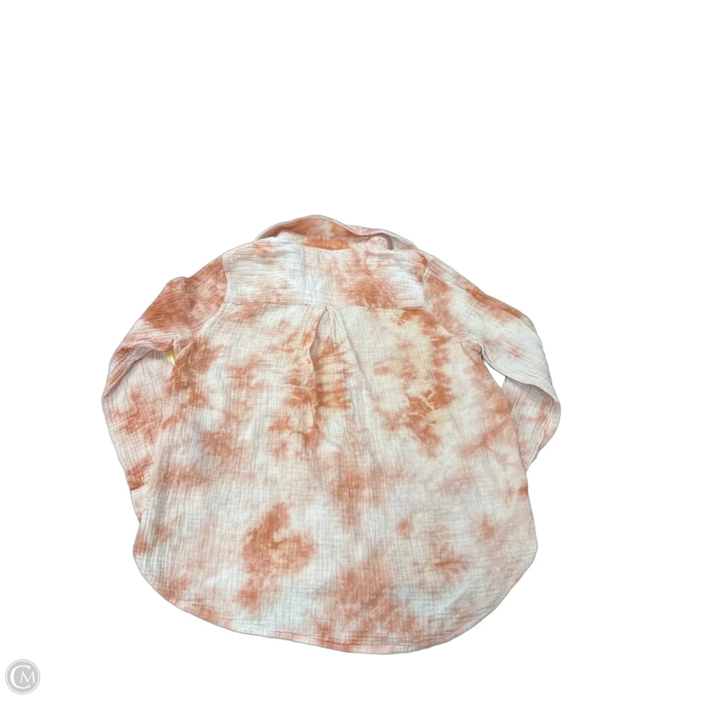Top Long Sleeve By Cme In Orange, Size: S