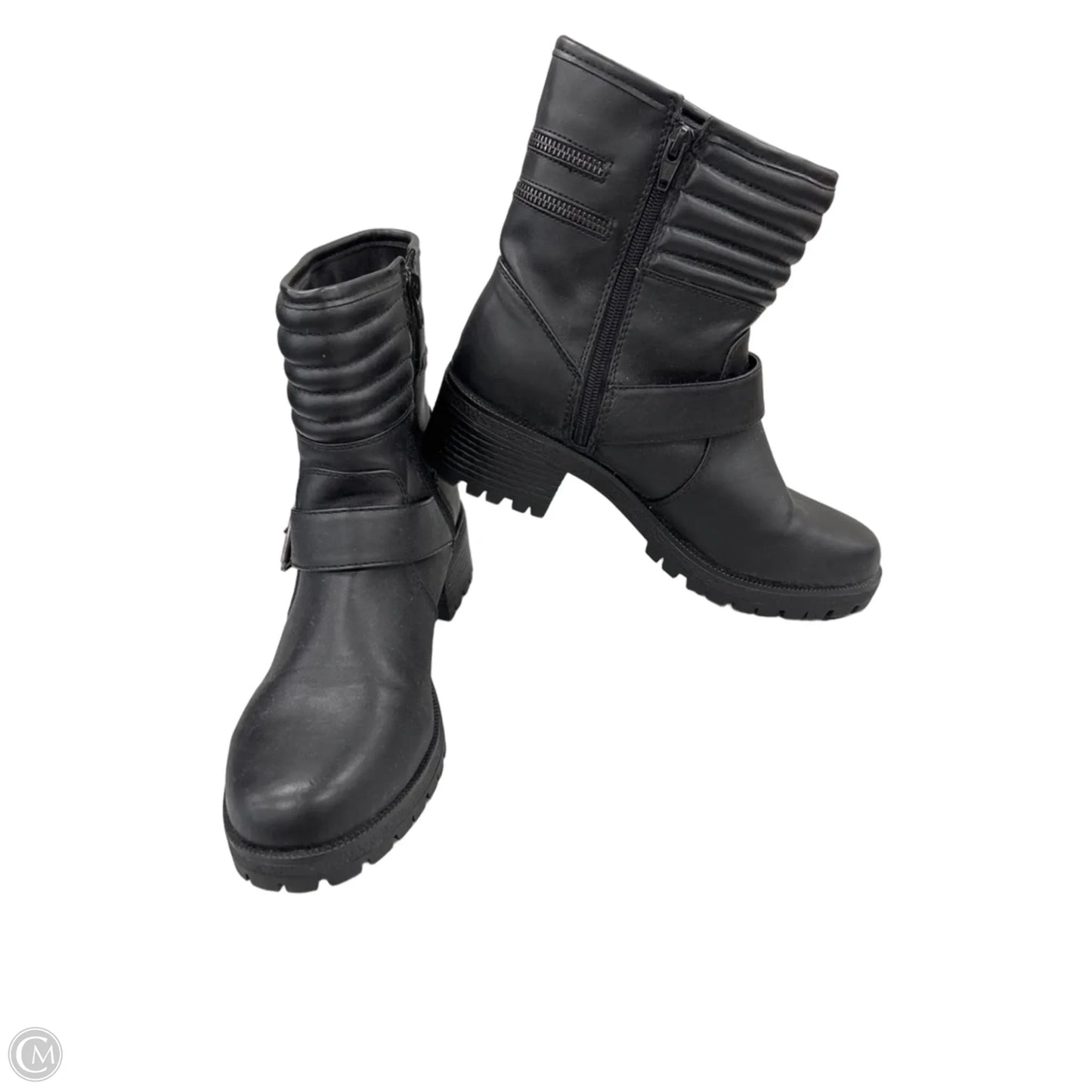 Boots Ankle Heels By Mossimo In Black, Size: 10
