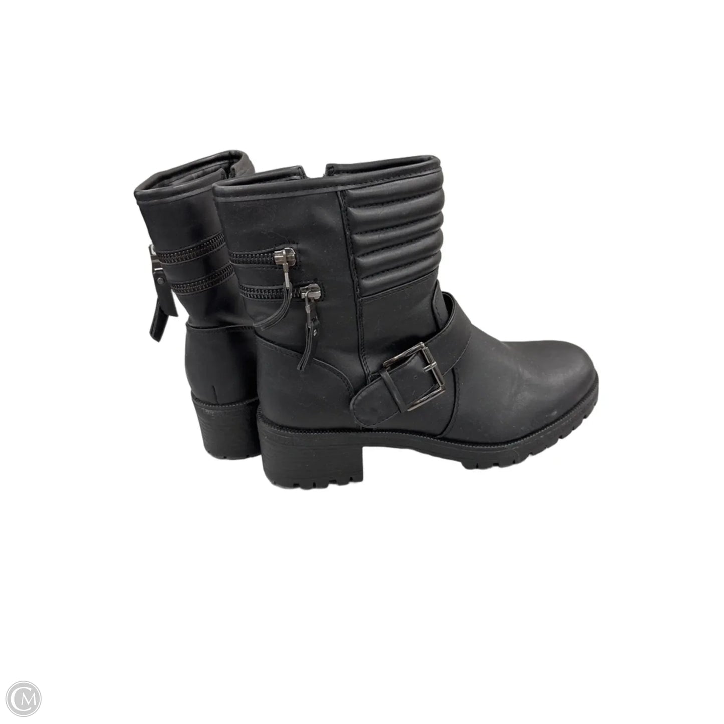 Boots Ankle Heels By Mossimo In Black, Size: 10