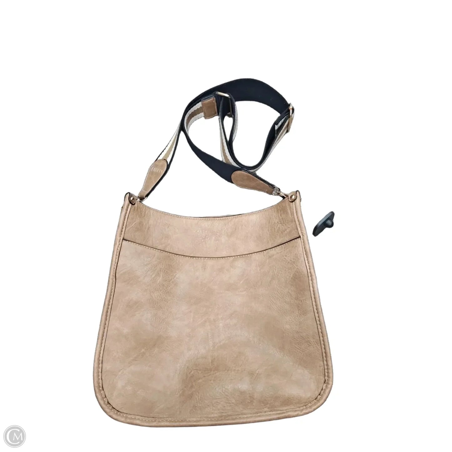 Handbag Leather By Jen & Co, Size: Medium