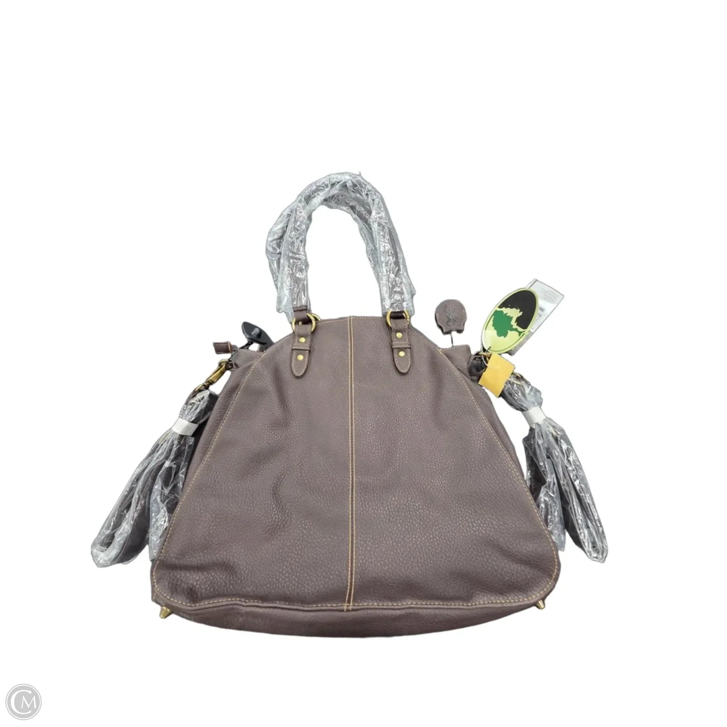 Handbag Leather By Cmc, Size: Large
