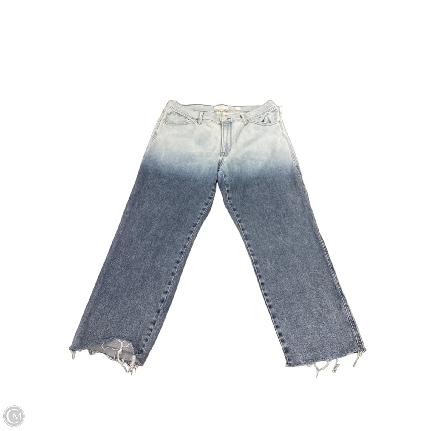 Jeans Cropped By Lucky Brand In Blue Denim, Size: 14