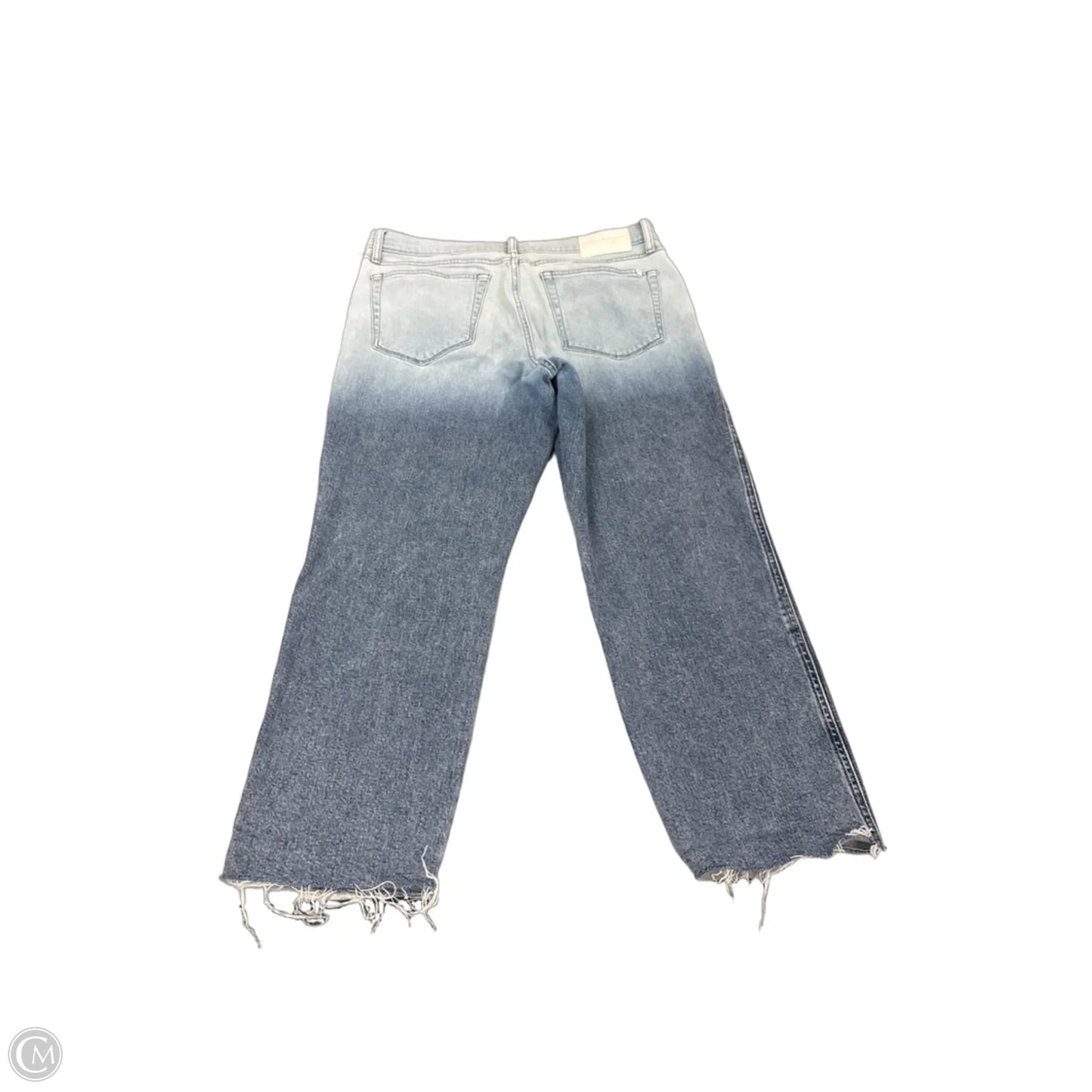 Jeans Cropped By Lucky Brand In Blue Denim, Size: 14