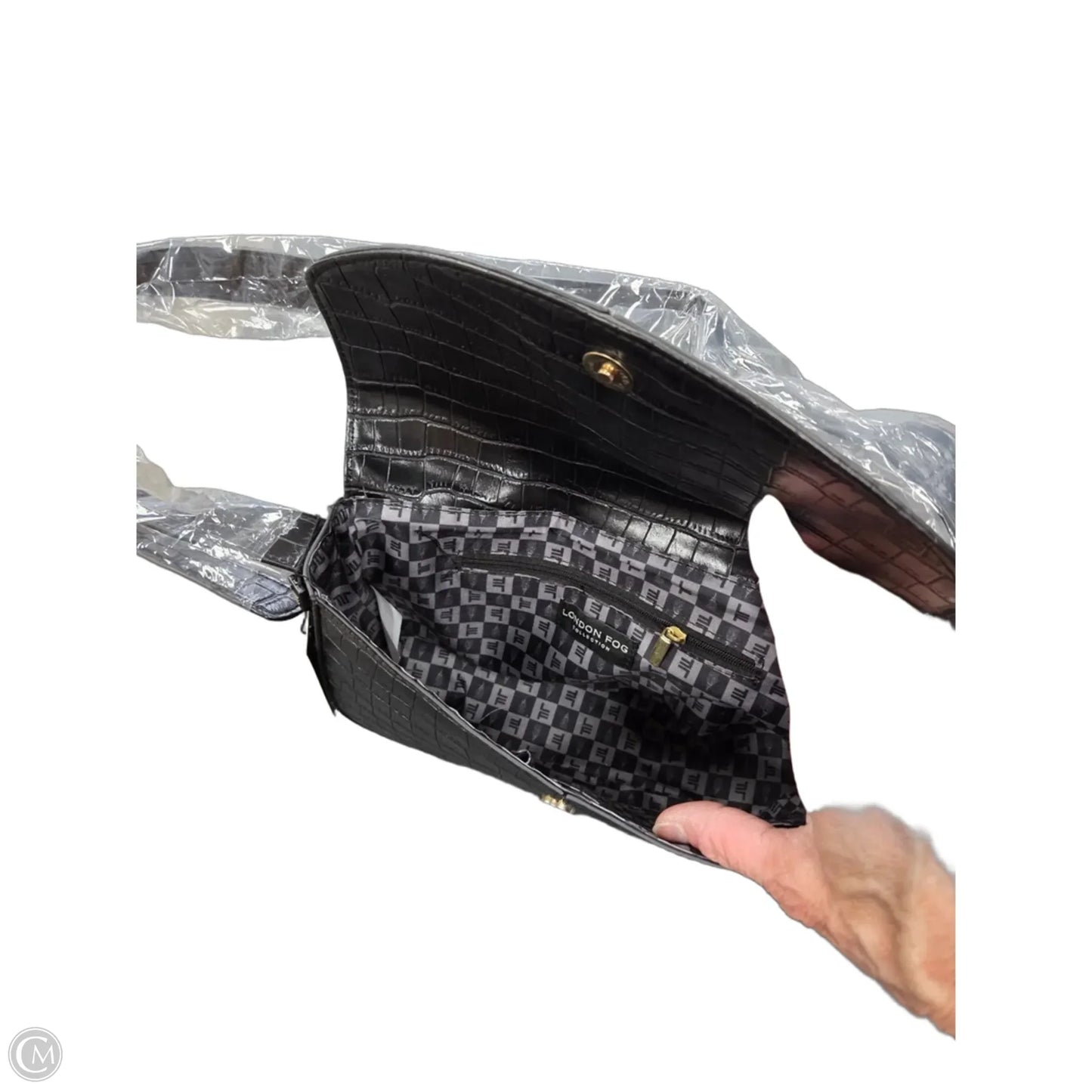 Handbag Leather By London Fog, Size: Small