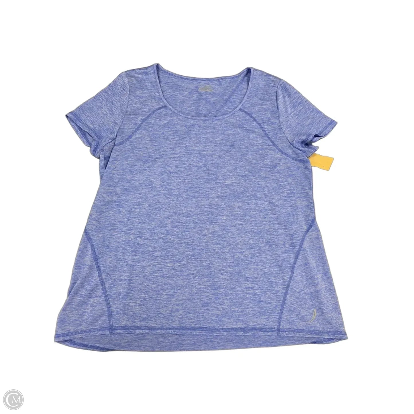 Athletic Top Short Sleeve By Exertek In Blue, Size: Xl
