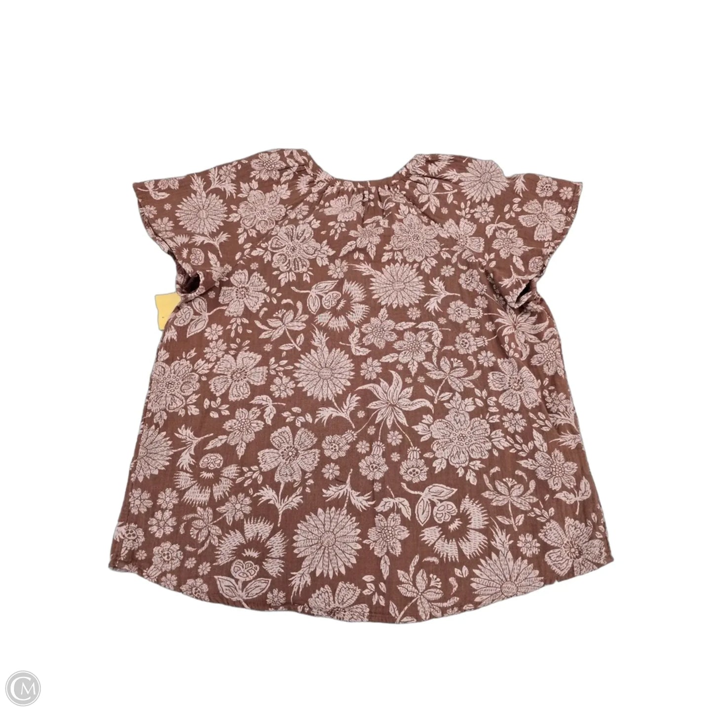 Top Short Sleeve By Sonoma In Floral Print, Size: L