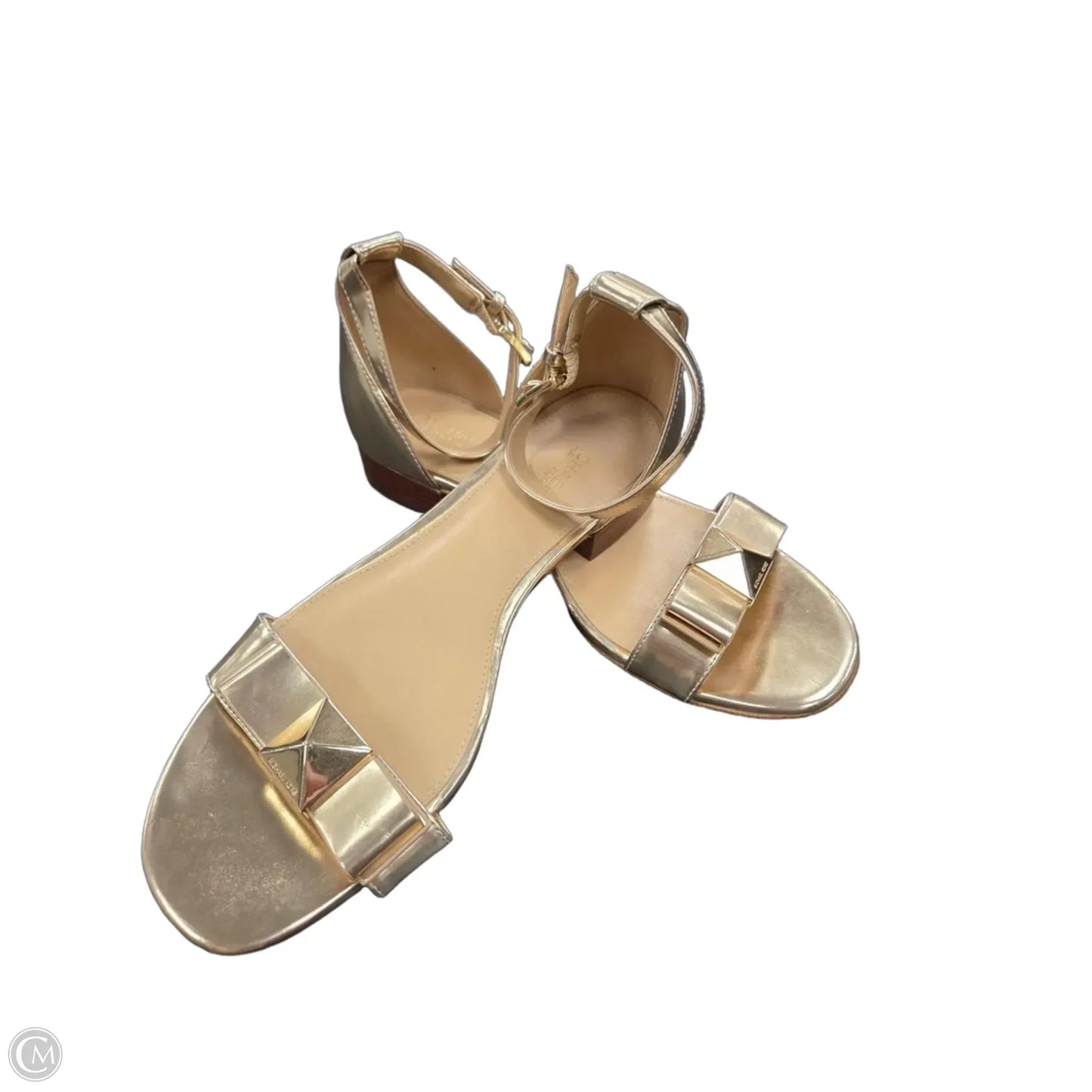 Sandals Flats By Michael By Michael Kors In Gold, Size: 7