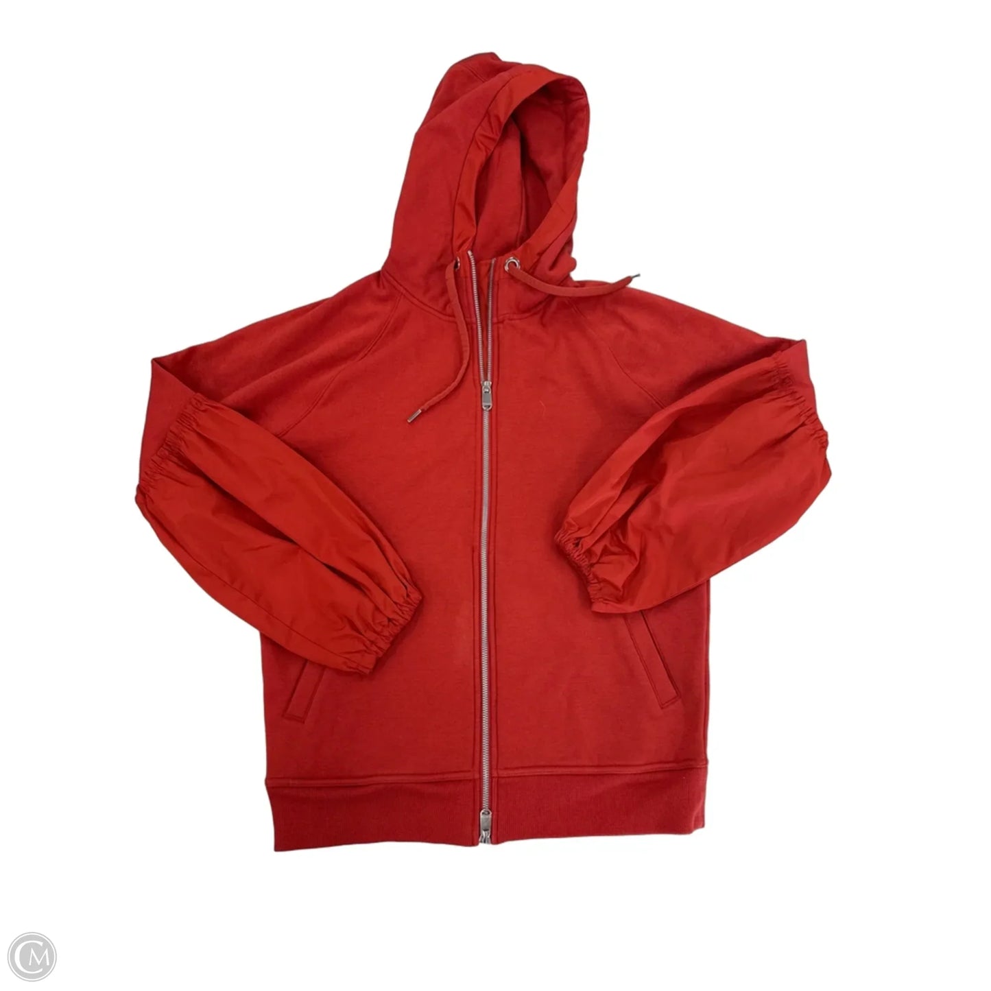 Athletic Top Long Sleeve Hoodie By Athleta In Red, Size: Xxs