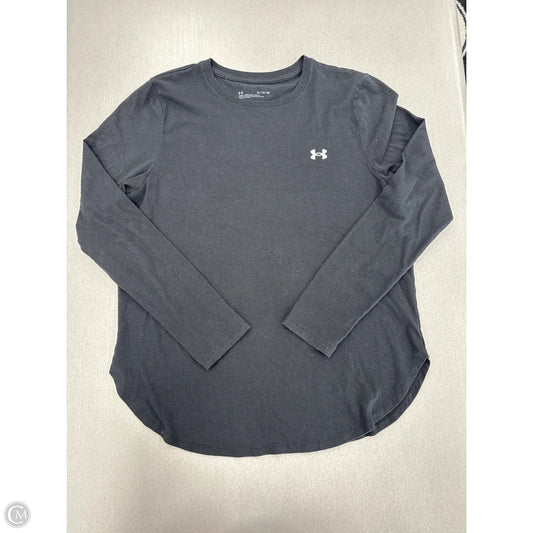 Top Long Sleeve By Under Armour In Black, Size: Xl