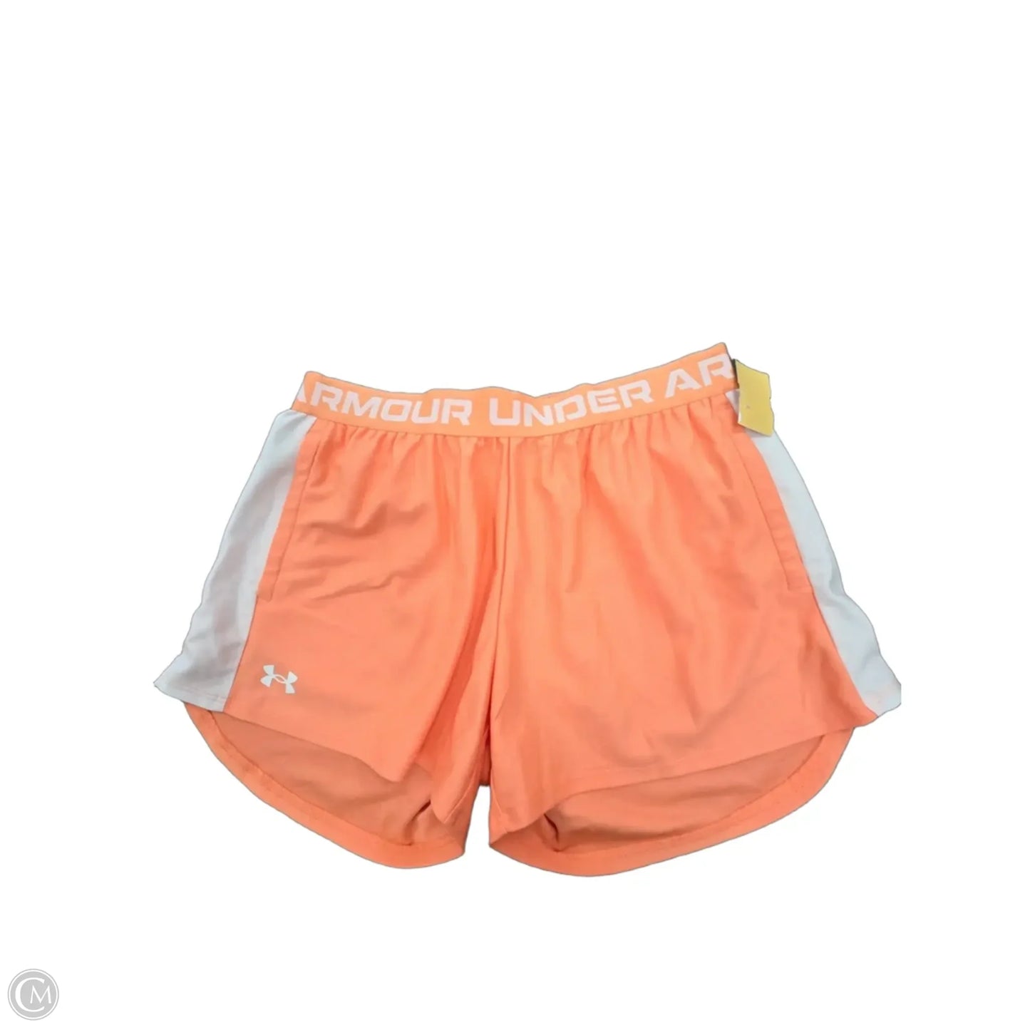 Athletic Shorts By Under Armour In Orange, Size: M