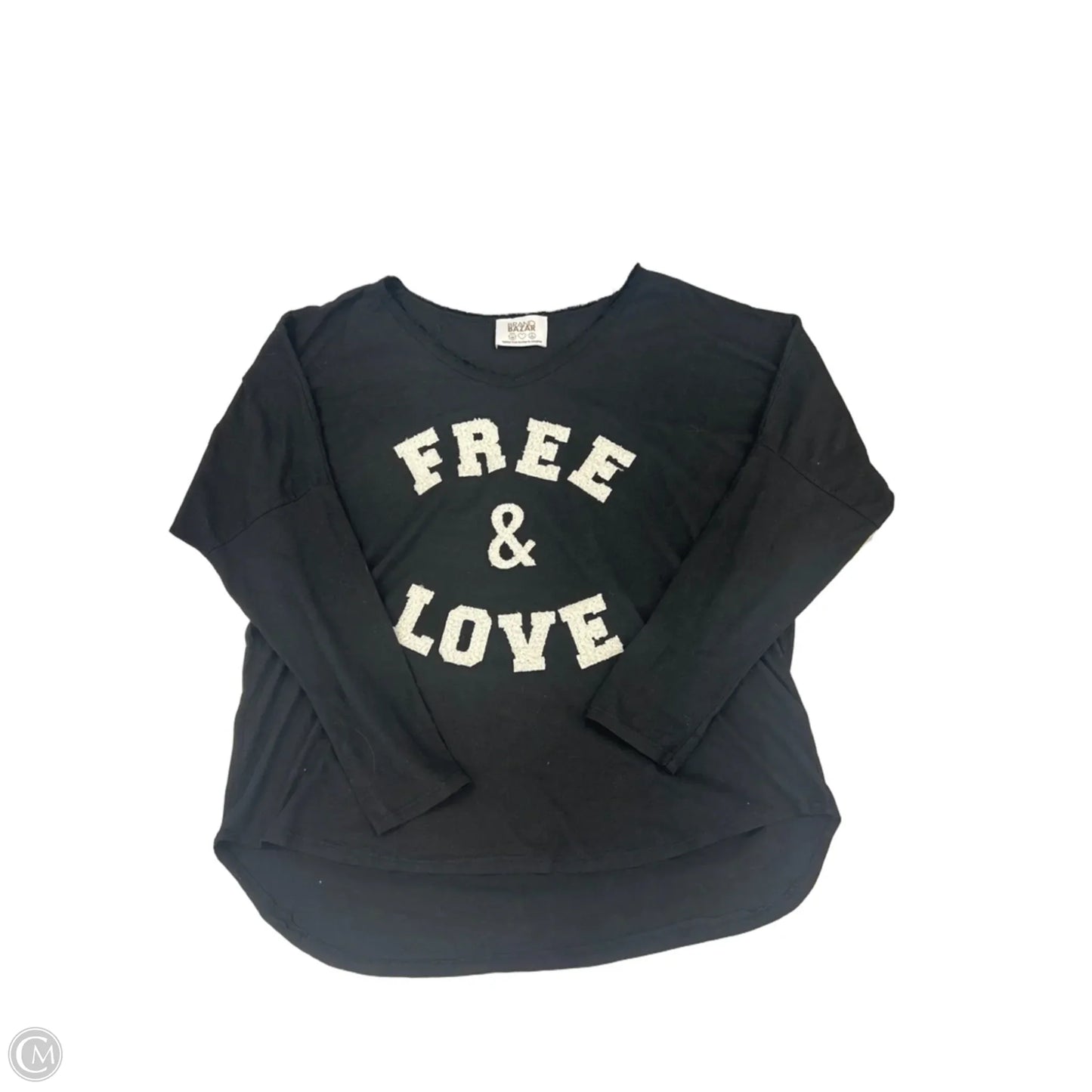 Top Long Sleeve By Cme In Black, Size: Xs