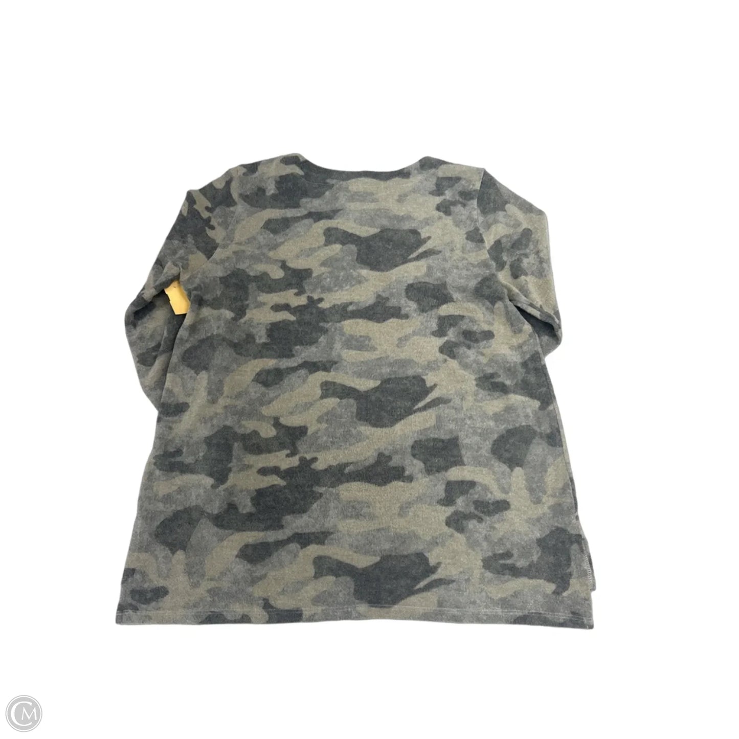 Top Long Sleeve By Cmc In Camouflage Print, Size: M