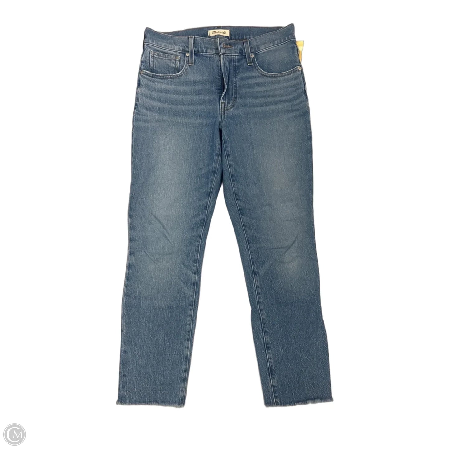 Jeans Straight By Madewell In Blue Denim, Size: 4
