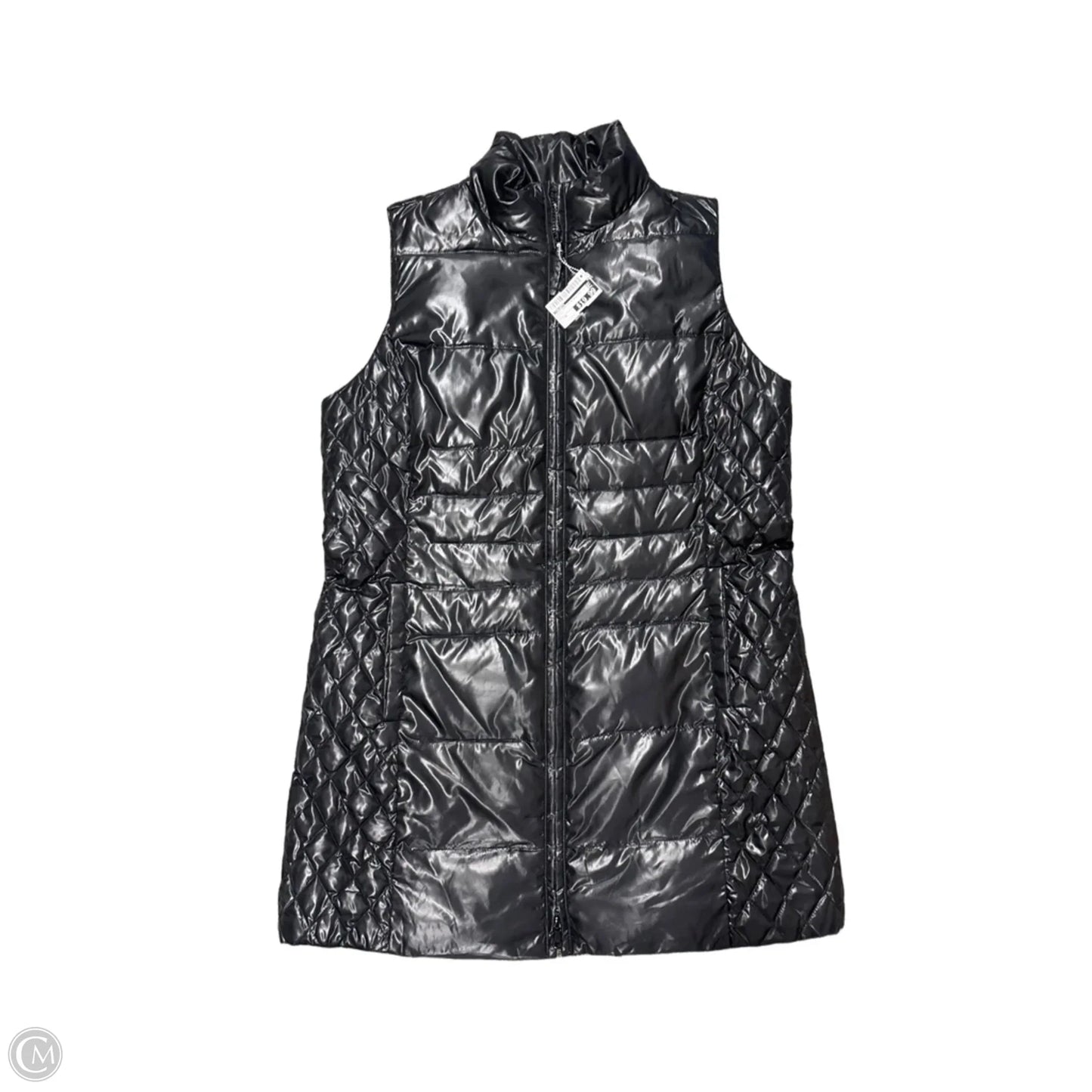 Vest Puffer & Quilted By Talbots In Black, Size: M