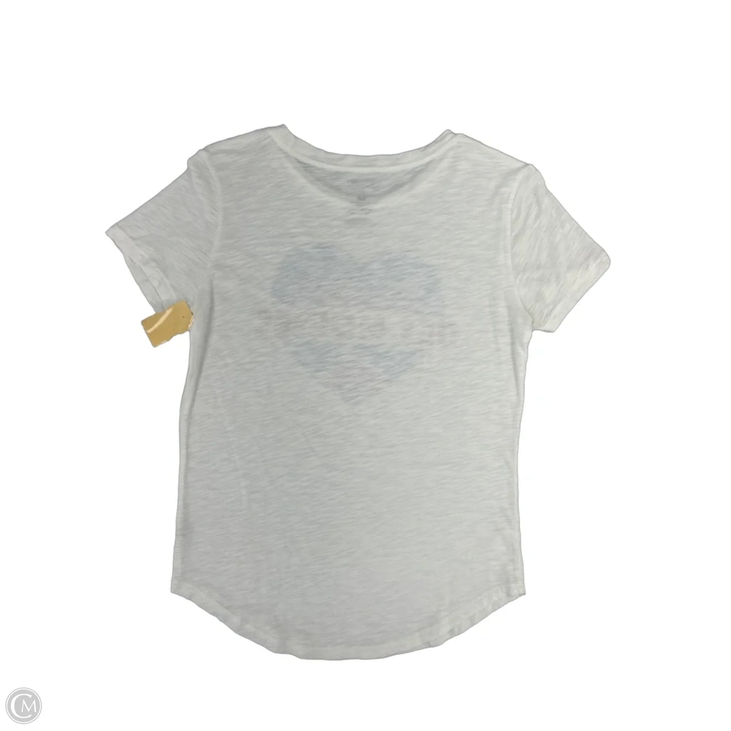 Top Short Sleeve By Cme In White, Size: S