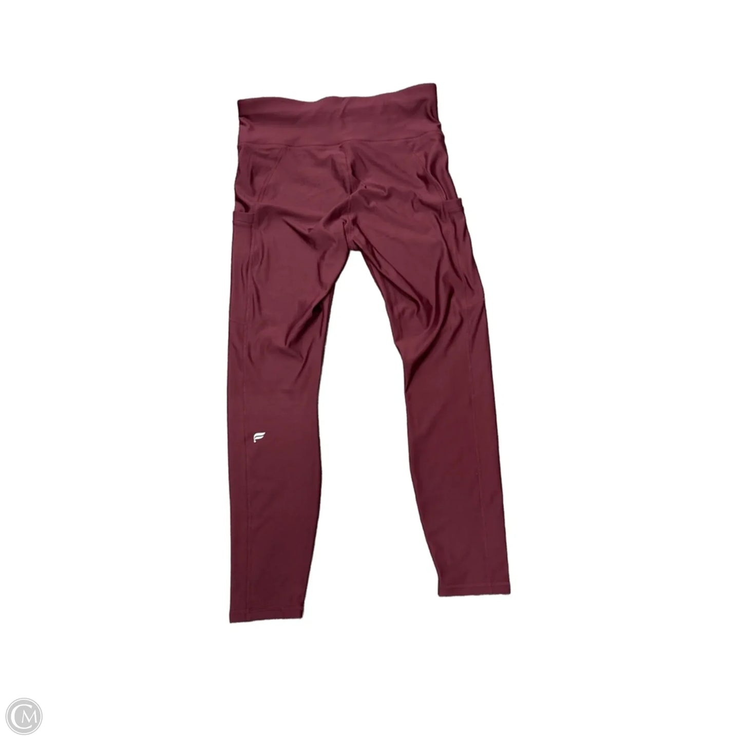 Athletic Leggings By Fabletics In Red, Size: L