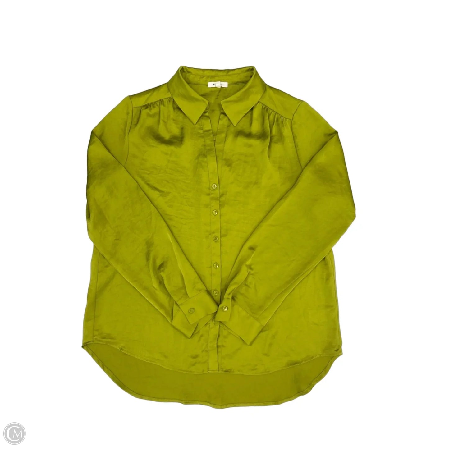 Top Long Sleeve By Pleione In Green, Size: M