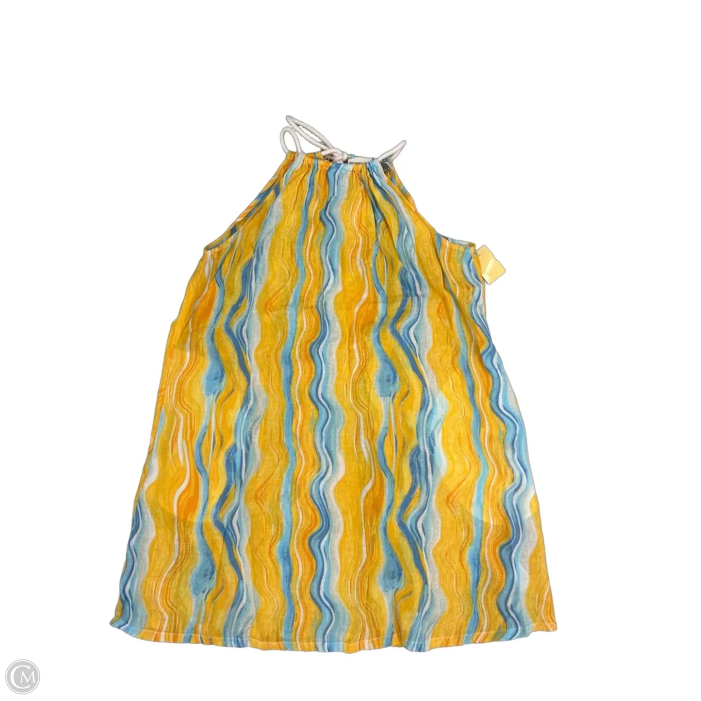 Swimwear Cover-up By Rachel Zoe In Blue & Yellow, Size: M