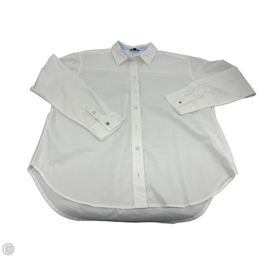 Top Long Sleeve By Nautica In White, Size: L