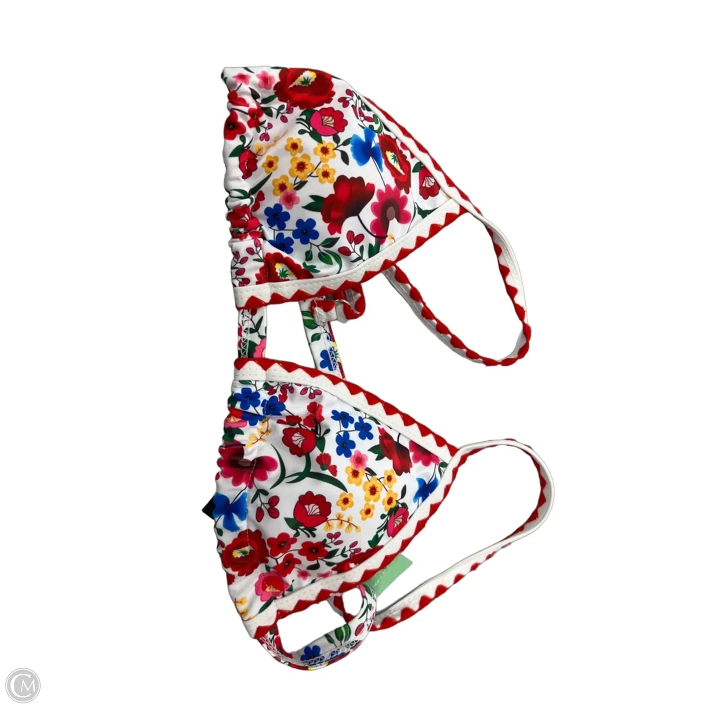 Swimsuit Top By Cme In Floral Print, Size: L