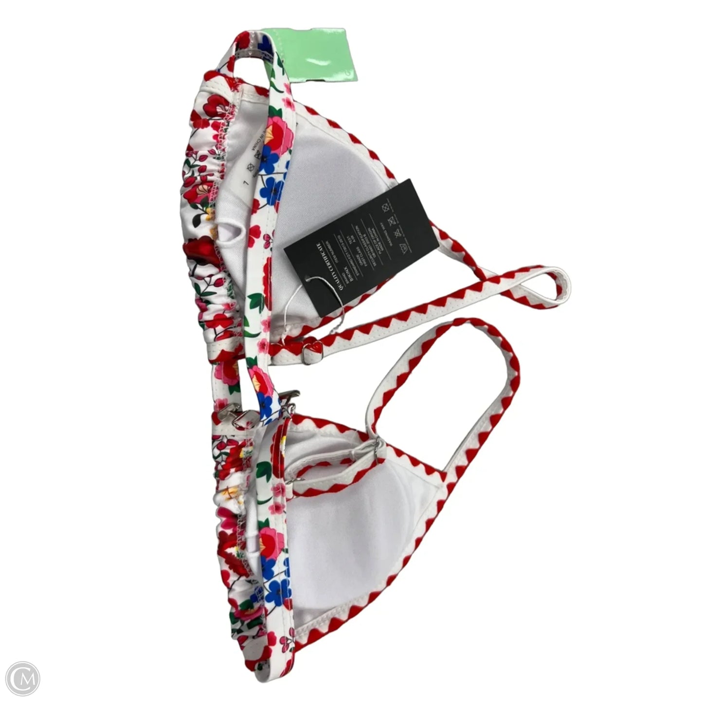 Swimsuit Top By Cme In Floral Print, Size: L