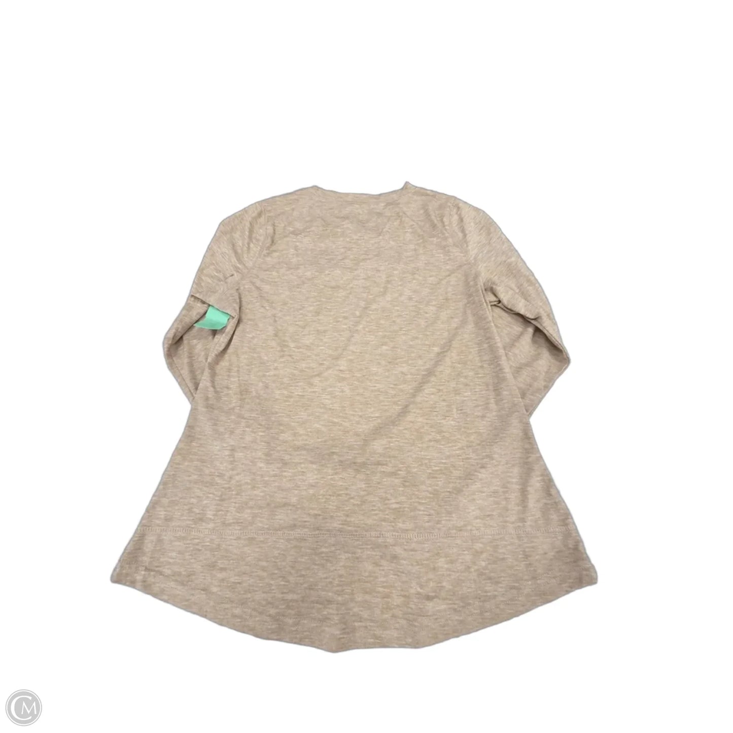 Top Long Sleeve By Cmc In Tan, Size: S