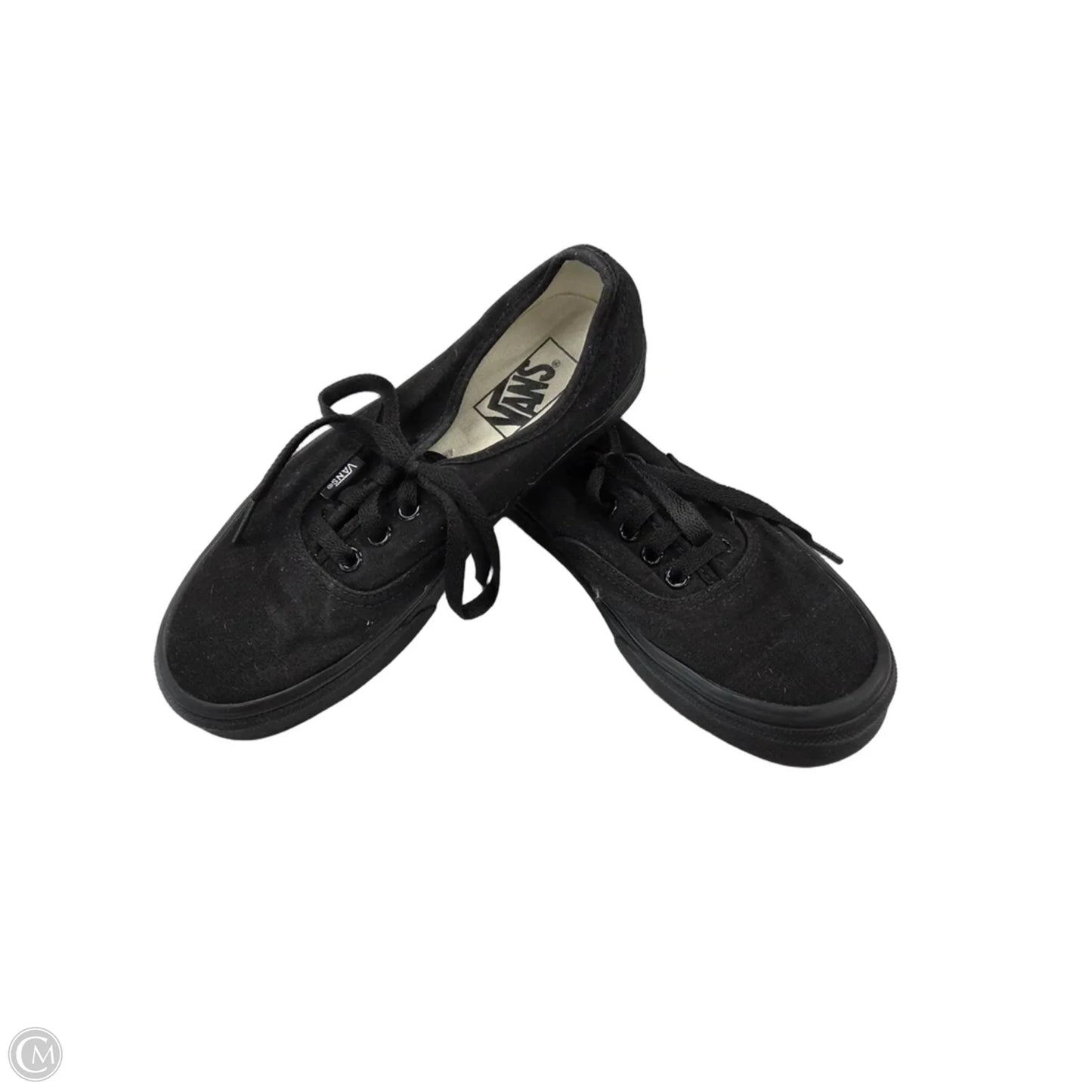 Shoes Flats By Vans In Black, Size: 7