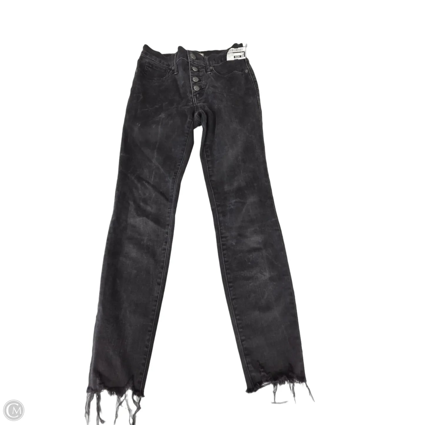 Jeans Skinny By Madewell In Black Denim, Size: 4