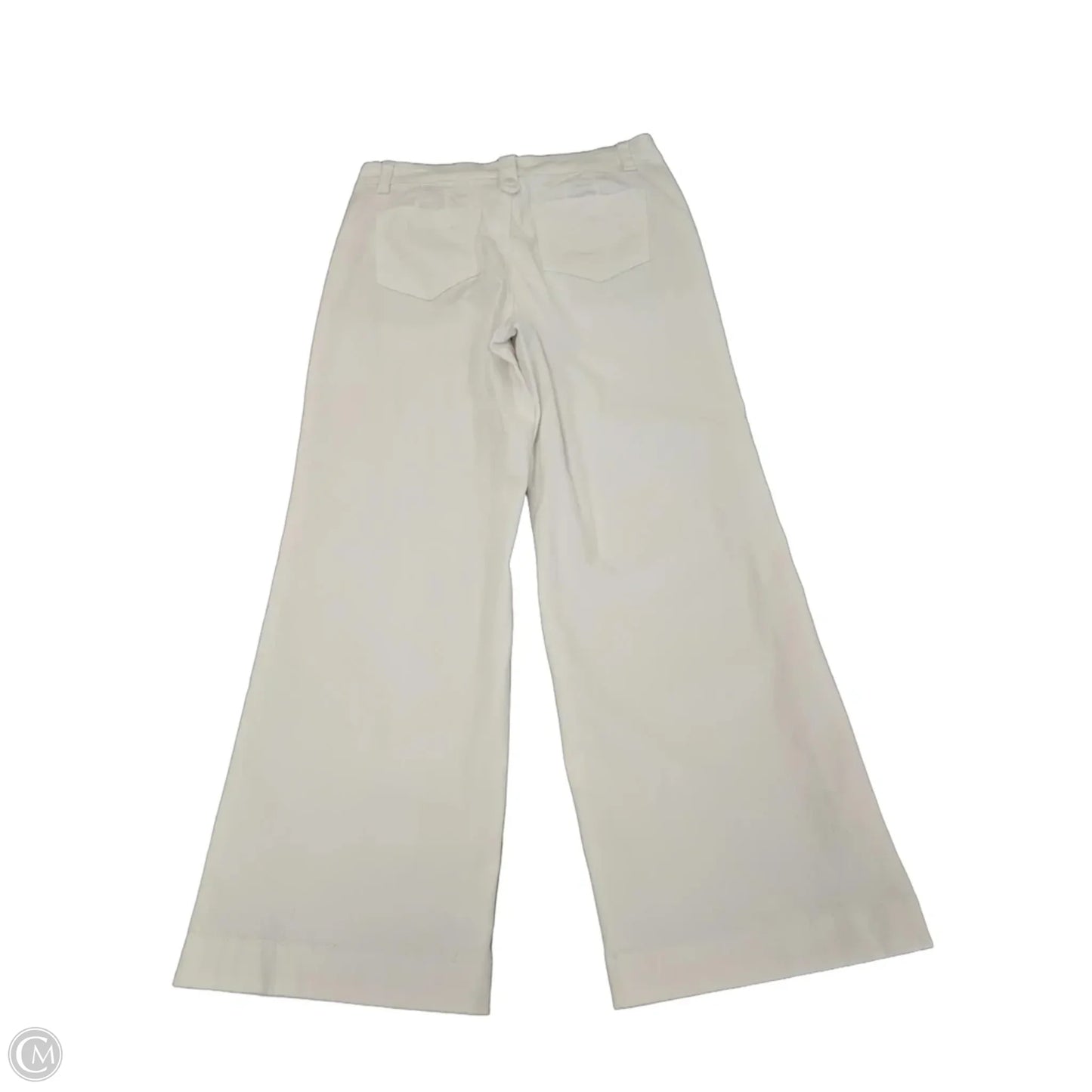 Jeans Wide Leg By Talbots In White Denim, Size: 12p