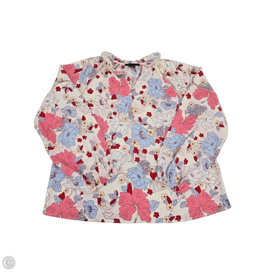 Top Long Sleeve By Sanctuary In Floral Print, Size: M