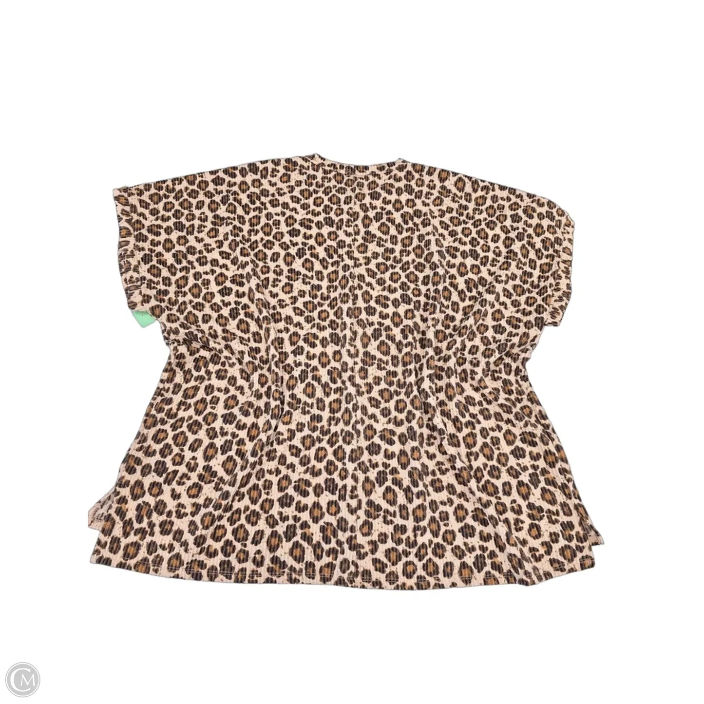 Top Short Sleeve By Heimish Usa In Animal Print, Size: M