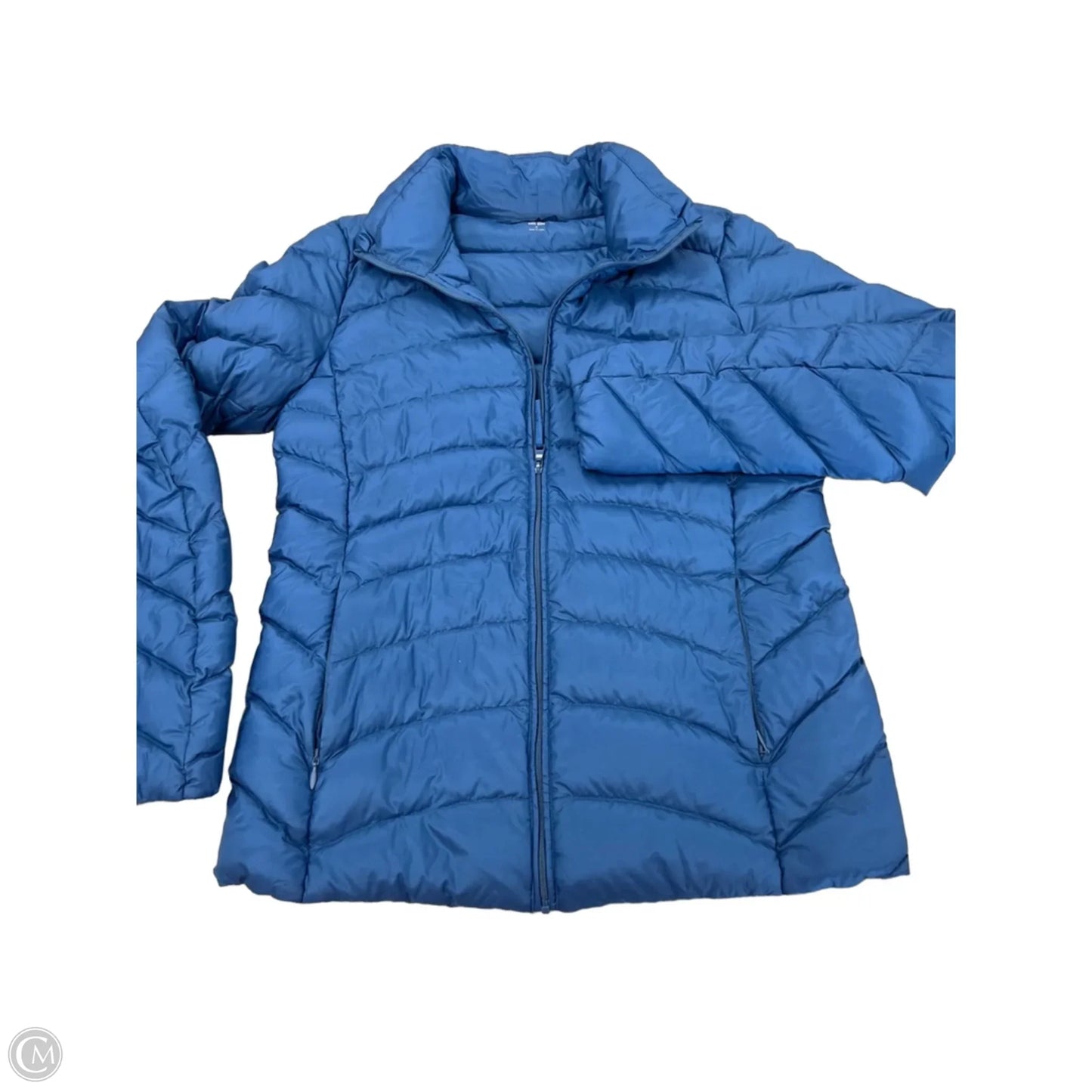 Jacket Puffer & Quilted By Uniqlo In Blue, Size: M