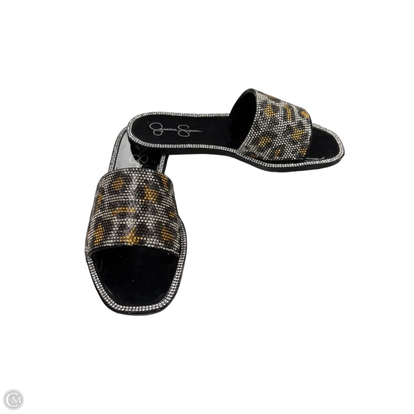 Sandals Flats By Jessica Simpson In Animal Print, Size: 6