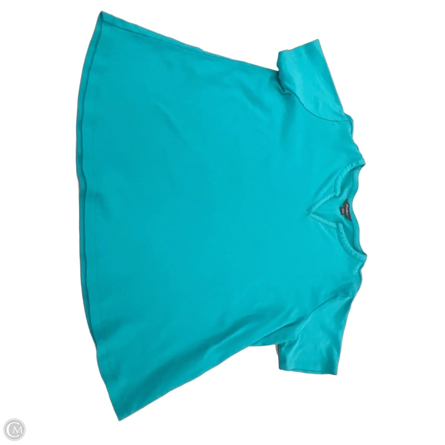 Top Short Sleeve By Eddie Bauer In Teal, Size: Xxl