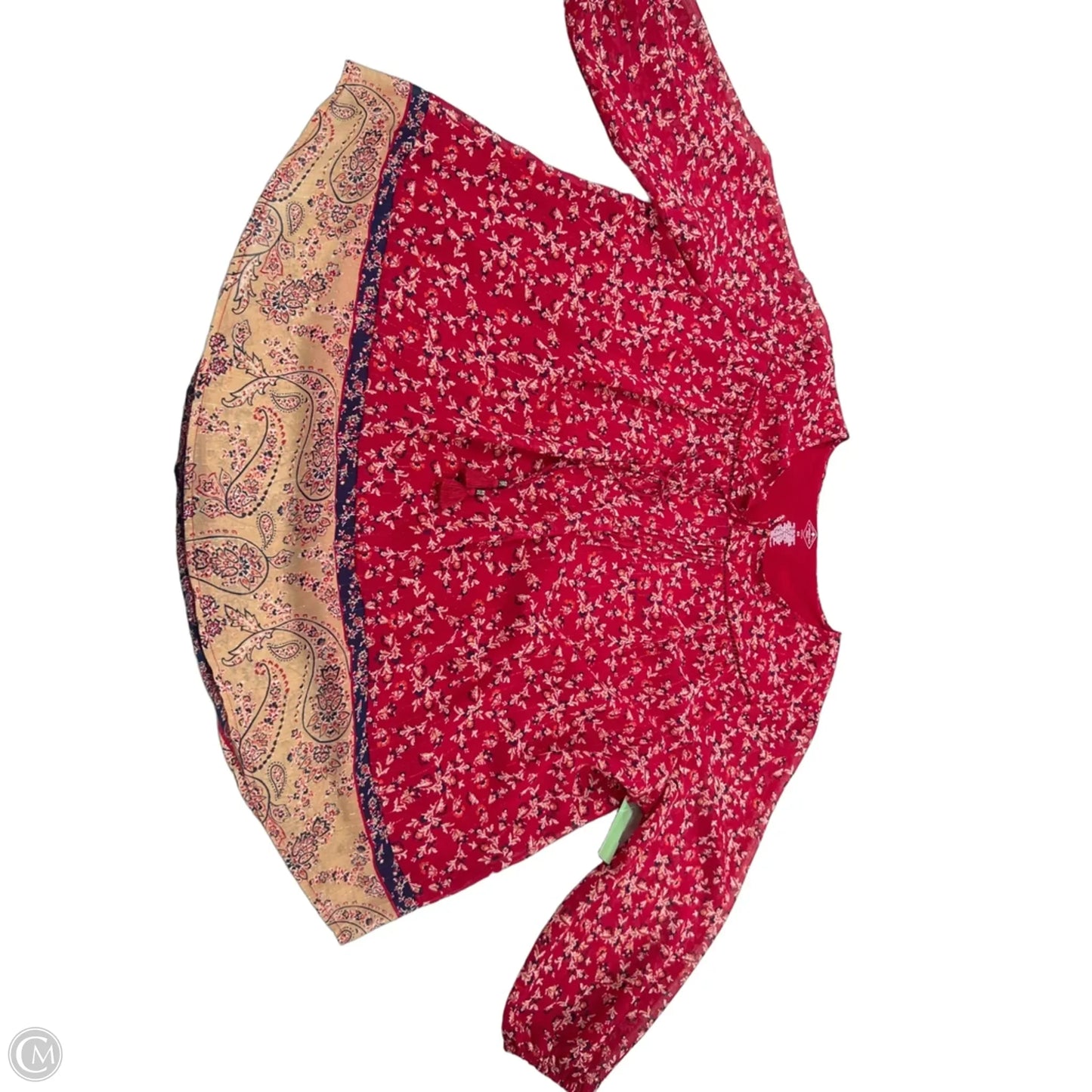 Top 3/4 Sleeve By St Johns Bay In Red, Size: Xxl