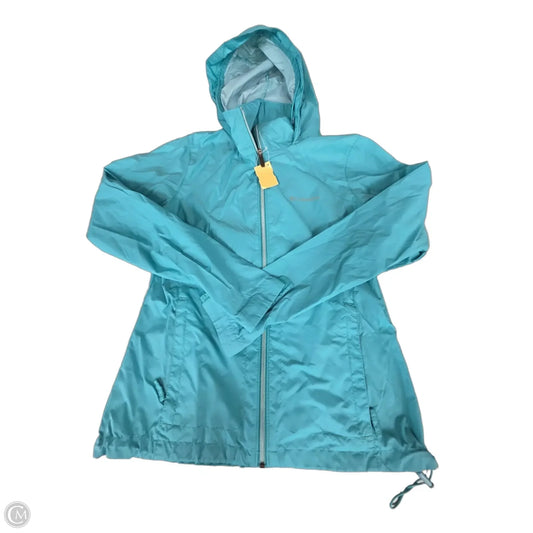 Jacket Windbreaker By Columbia In Aqua, Size: S