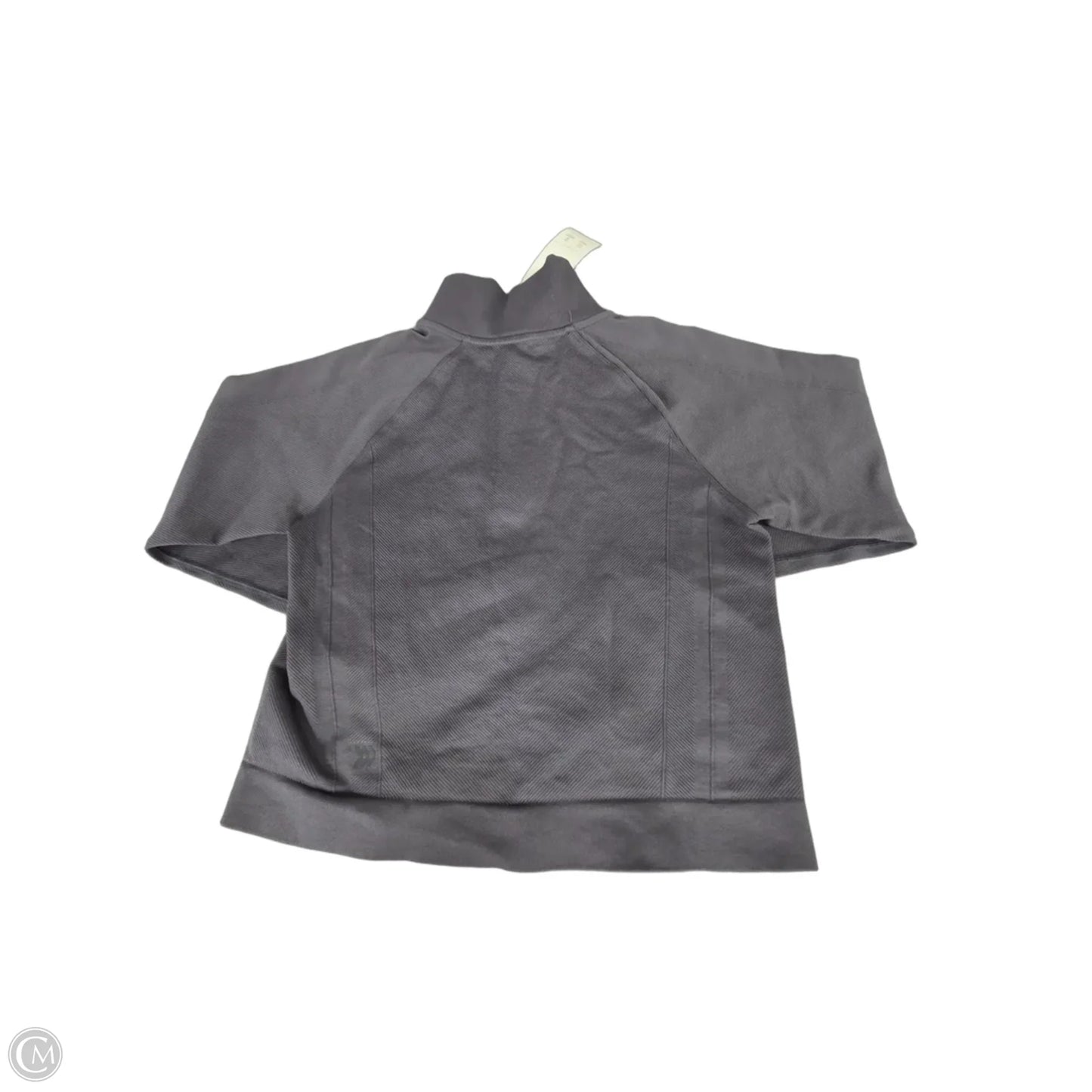 Athletic Top Long Sleeve Collar By All In Motion In Grey, Size: L