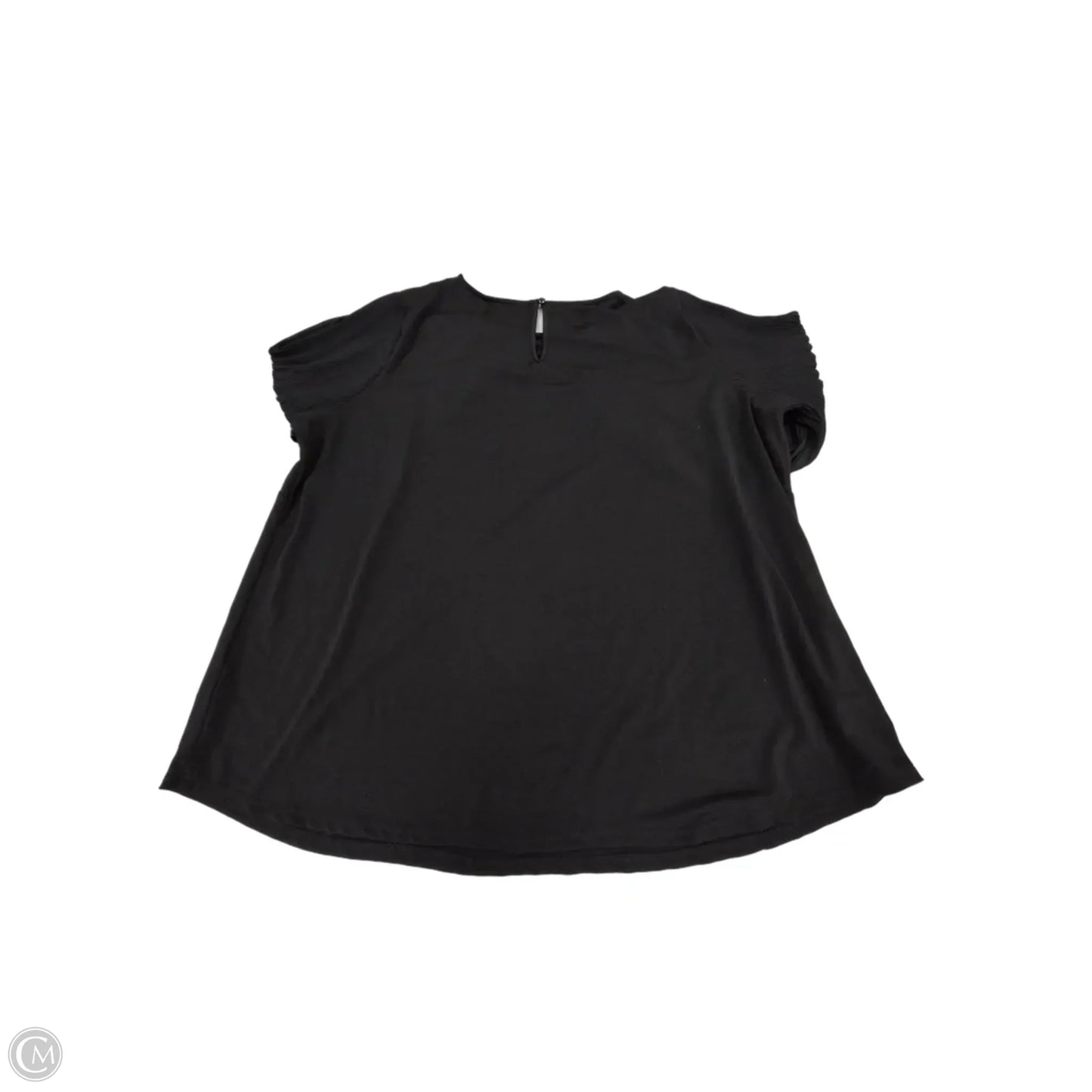 Top 3/4 Sleeve By Adrianna Papell In Black, Size: 2x