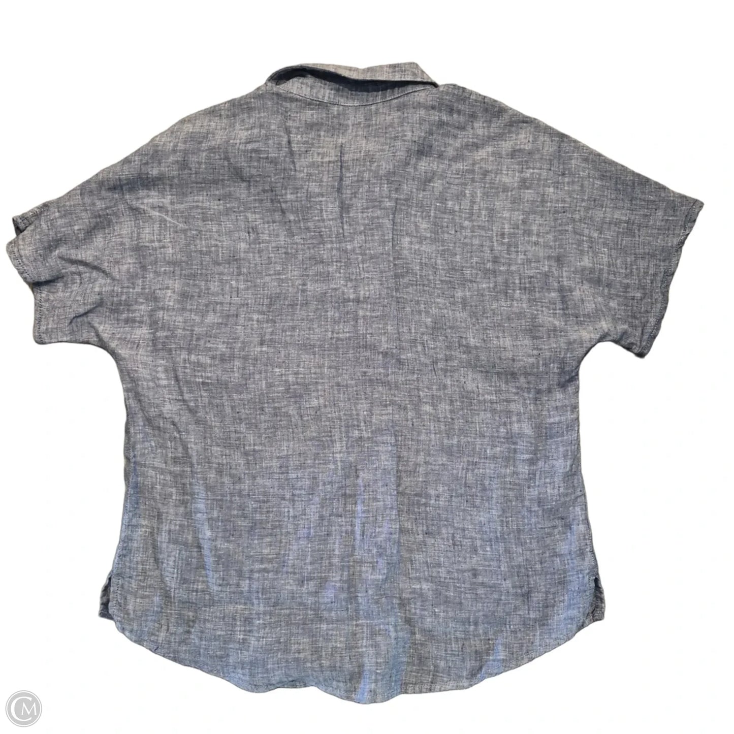 Top Short Sleeve By Garnet Hill In Blue, Size: M